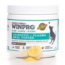 WINPRO Hund Probiotic Powder Meal Topper, Spray tørket plasma med prebiotika og probiotika for digestiv støtte og Gut Helse for hunder, alle avler, aldre, og størrelser, 60 Scoops, laget i USA