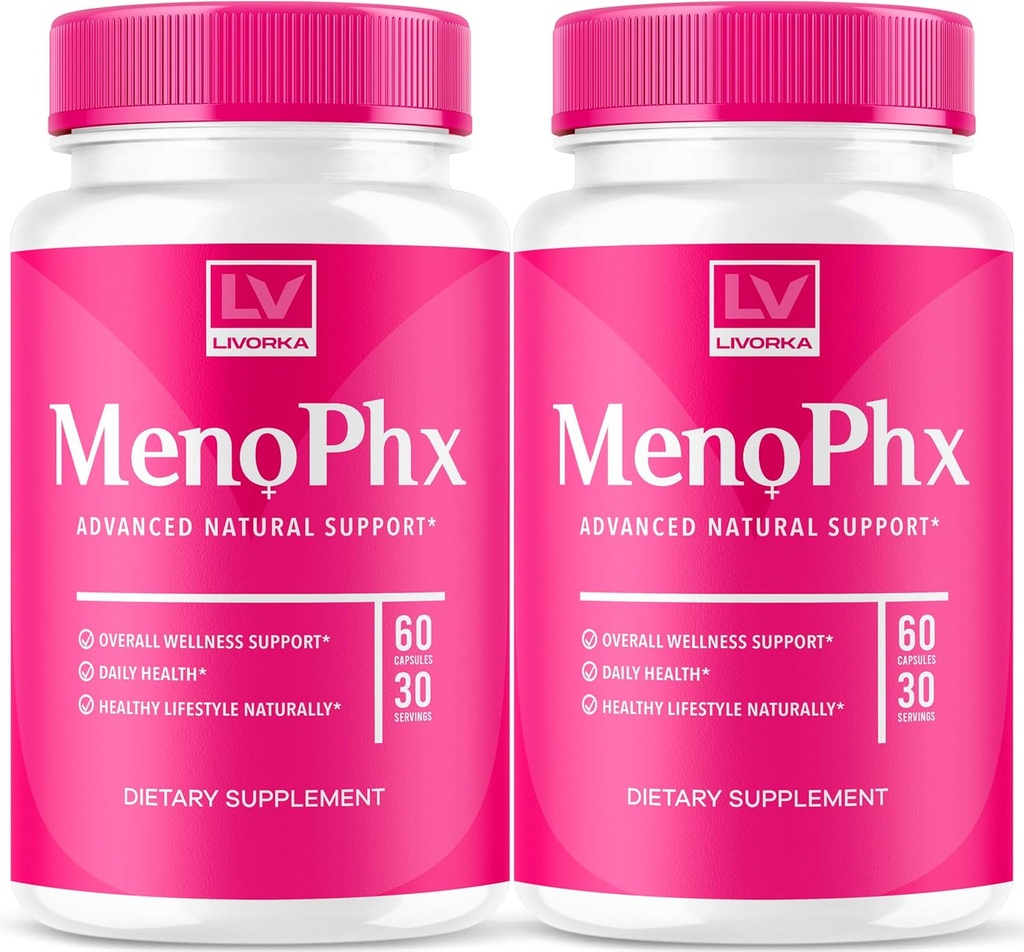 LIVORKA (2 Pack) MenoPhx, MenoPhx, MenoPhx Kapsel, MenoPhx Detox, Meno PHX, PHX Meno, MenoPhnx (120 Kapsler)