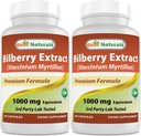 Best Naturals Bilbær 1000 Mg 90 Kapsler (90 Count (Pack of 2))