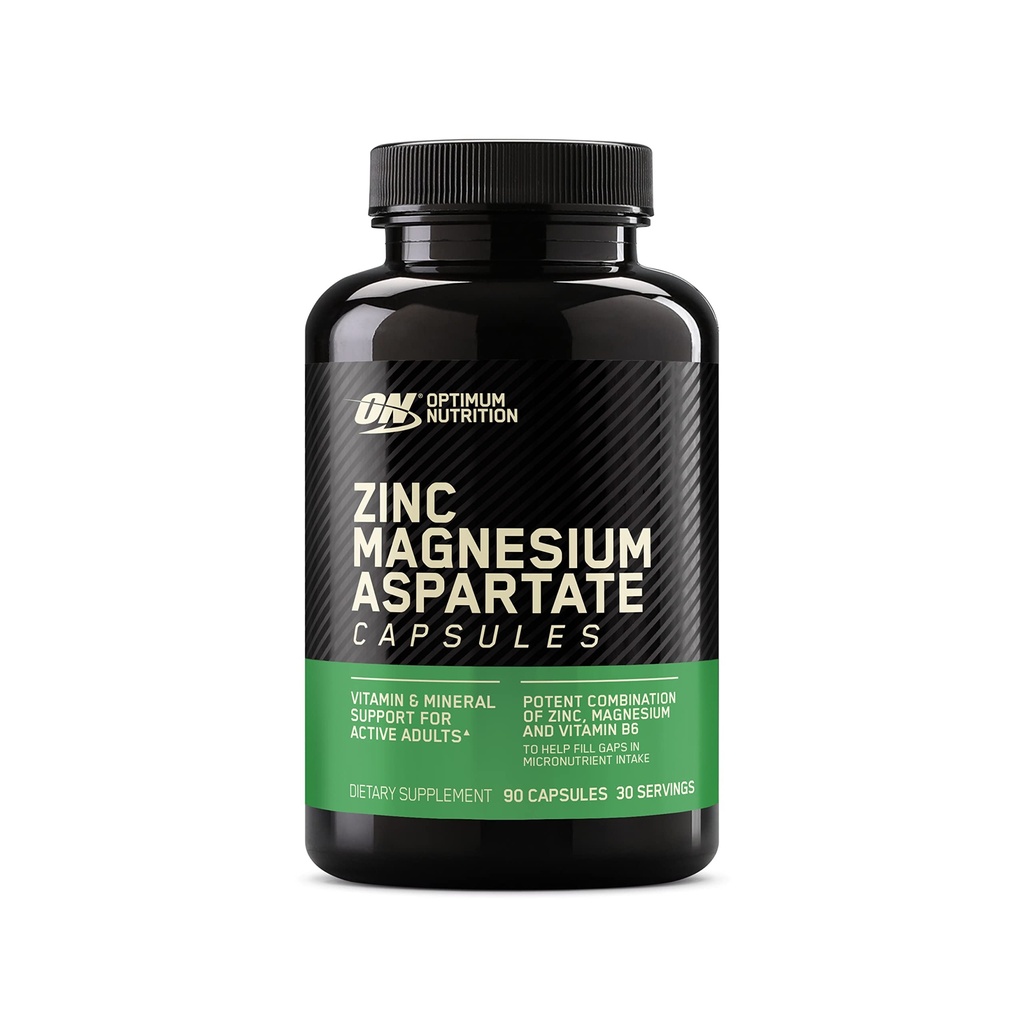 Optimal ernæring Muskelgjenvinning og utholdenhet Supplement for menn og kvinner, sink og magnesium Supplement, 90 teller