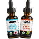 Lympatisk drenering Kosttilskudd og Candi Cleanse - organisk lymfatisk støtte flytende dråper og organisk Oregano olje, lymf Node Detox Lymph System Drainage - naturlig Oral Gut Cleanser Detox 1 oz