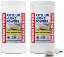 Yerba Prima Psyllium Husks pulver - 24 oz (Pack of 2) - Unflavored - Fine Ground - Naturlig fiber Supplement med løselig & uoppløselig fiber