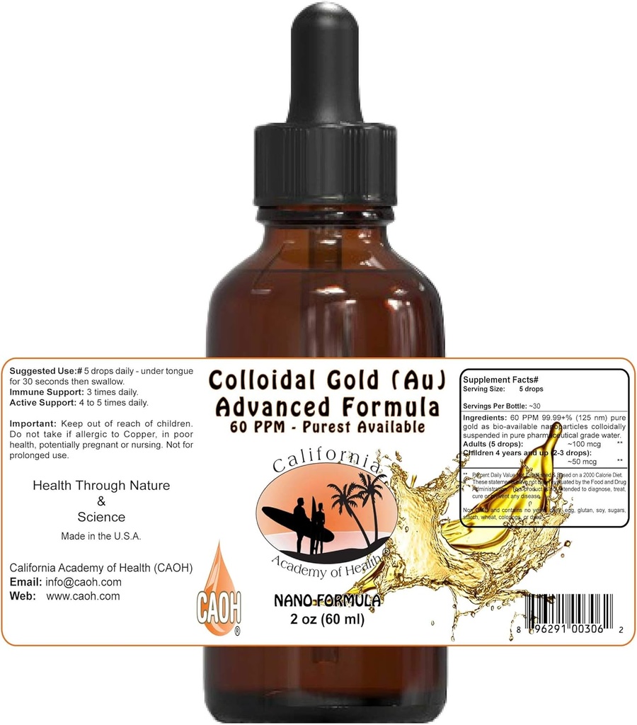 Colloidal Gold Au 2 oz fra CAOH