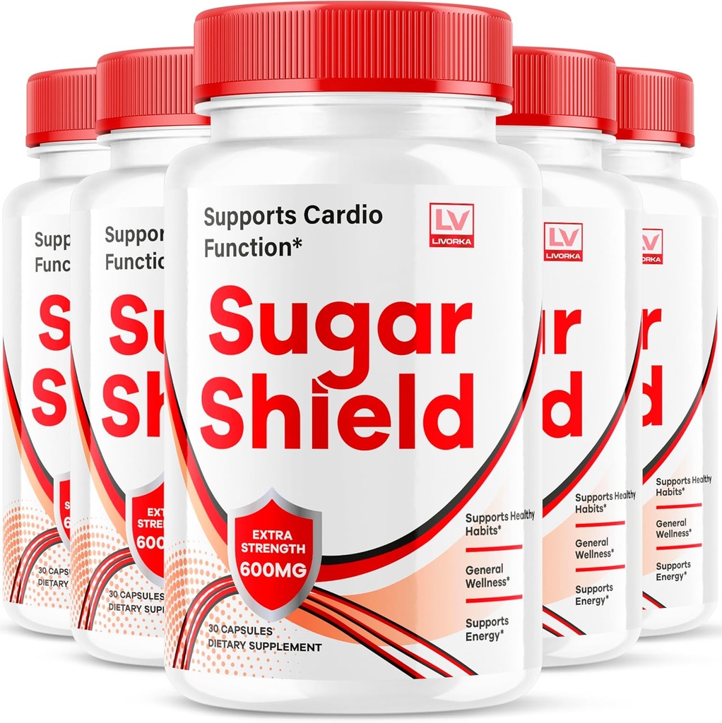 (5 Pack) Sugar Shield, Sugar Shield Blodstøtte, Sukker Shield piller, Sukker Shield kapsler, Sukker Shield Alle naturlige, SugarShield, Sukker Shield Avansert Formula, Sukker Shield anmeldelser, 150 Kapsler