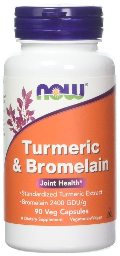Nå Mat Turmeric & Bromelain, 90 Grønnsaker Capsule (2 Pack)