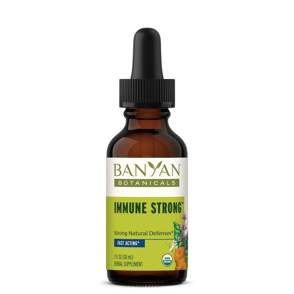 Banyan Botanicals ImmuneTM Sterk flytende ekstrakt - støtter et sunt immunsystem* - Sustainly Sourced, sertifisert organisk, rettferdig handlet