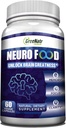GreeNatr Brain Kosttilskudd for hukommelse og fokus - Ginko Biloba Kapsler Brain Booster Supplement med B1, Folinsyre og kalsium - Minne Kosttilskudd for kognitiv og hjerne helse 60 Kapsler (1 flaske)