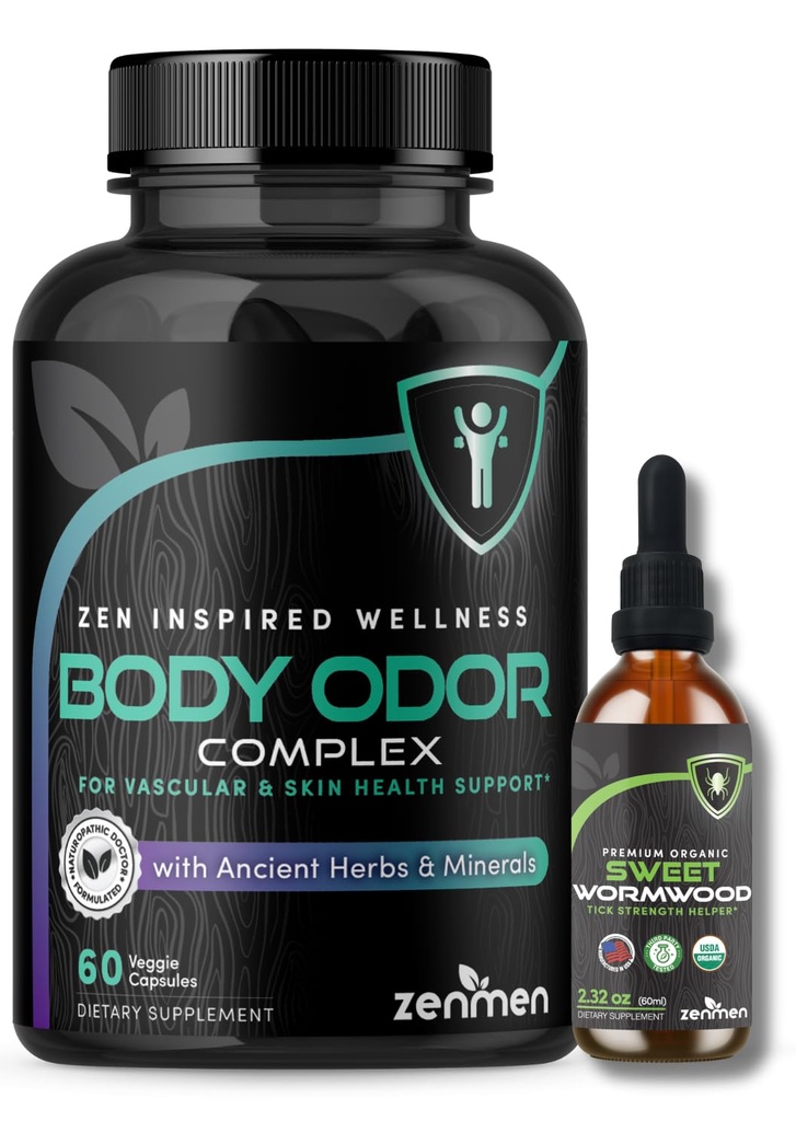 Zenmen Overordnet velvære Bundle: Body Odor Supplement og Søt Wormwood Tinktur Bundle