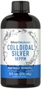 Carlyle Colloidal Silver | 10 PPM | 8 oz (236 ml) Nano sølv teknologi løsninger | vegetarisk, ikke-GMO, & Glutenfri Supplement