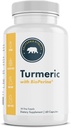 Turmerisk med BioPerine, 95% Curcuminoids - 60 kapsler - laget i USA, Vegansk, Ikke-GMO, Glutenfri, og Dairy-Free