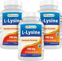 Beste Naturals L-Lysine 500 mg 250 tabletter (250 greve (pakke på 3))