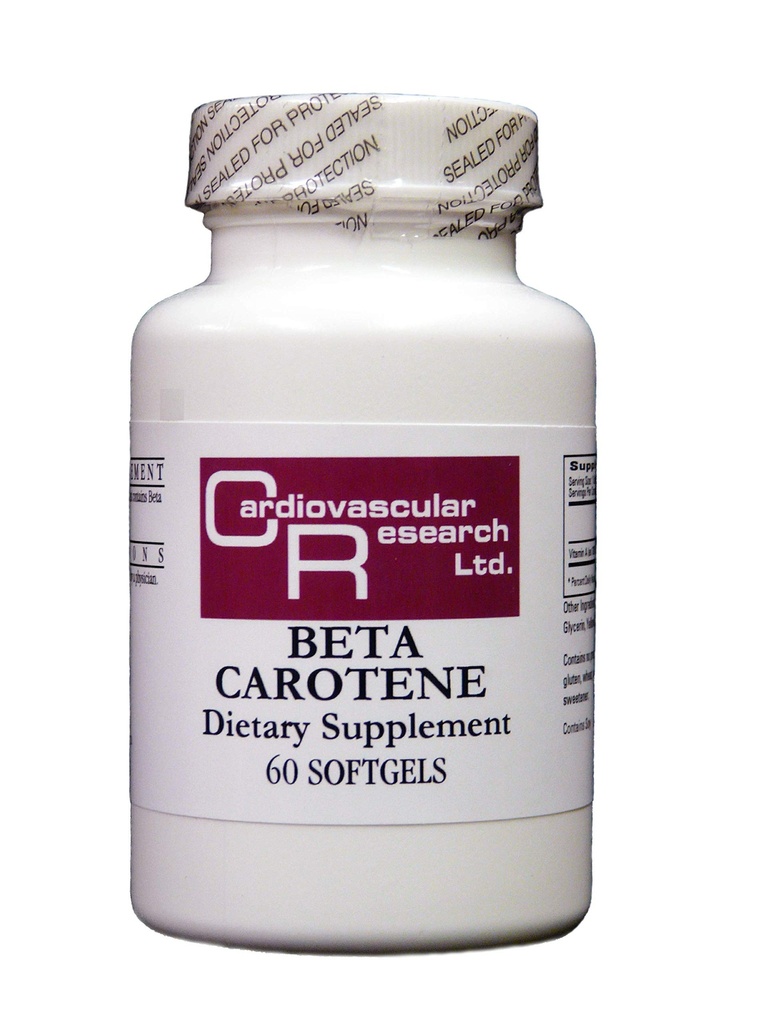 Cardiovaskulær forskning Beta Caroten 3.000 mg 60 mykegels