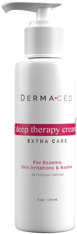 Deep Therapy Cream EC for Fast Eczema, og Psoriasis Support - Unscented - Inneholder kolloidal havregryn, Jojoba olje, lakrise, bivoks, og mer