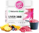 Liver 360 - Liver Cleanse Detox & Repair pulver med Melk Thistle, Turmeric & Artichoke Extract Frukt Punch Flavor - 30 Serveringer