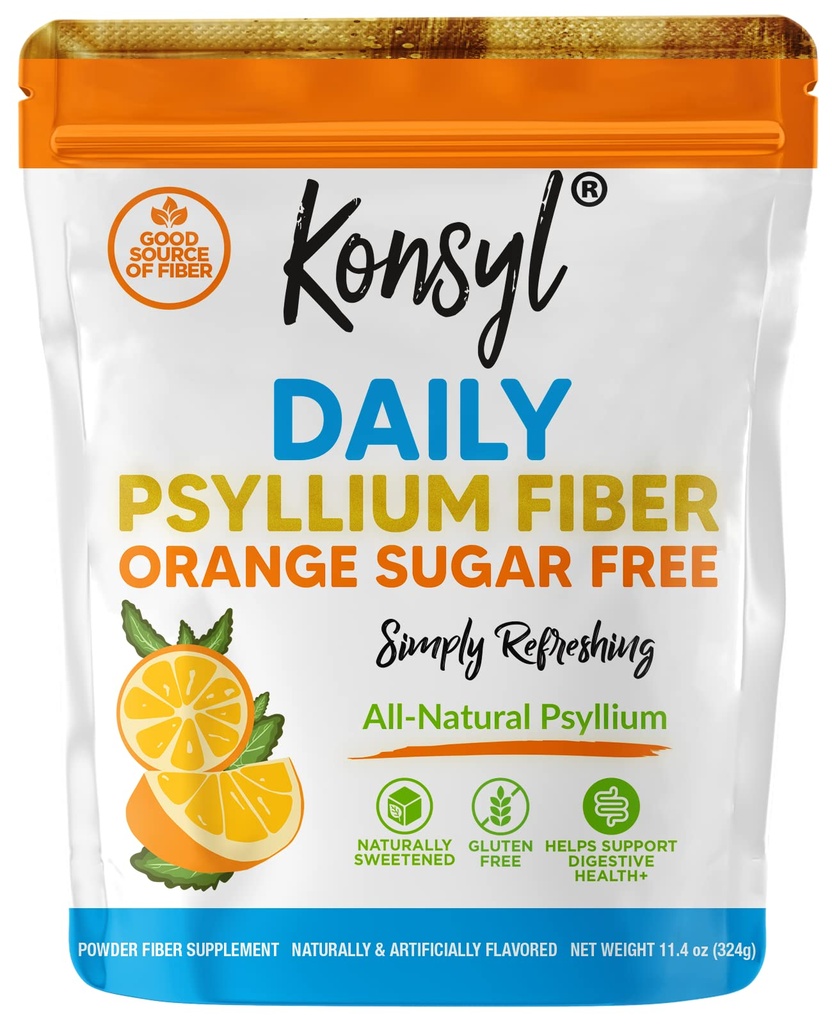 Konsyl daglig Psyllium Fiber Orange Sukker Gratis