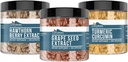 Jordbårne grunnstoffer Grapefrø, Hawthorn Berry, & Turmeric Curcumin Capsule Bundle (200 kapsler hver), ren & ufortynnet, Ingen tilsetningsmidler