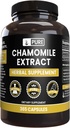 PURE ORIGINAL INGREDIENTS Kamille ekstrakt (365 kapsler) Ingen magnesium eller ris fyllstoffer, alltid ren, Lab verifisert