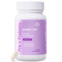 Premom Prenatal Pre & Probiotika for kvinner: 18 Diverse organiske prebiotika Strains - Støtter Digestive, 30 milliarder CFU, Gut & Immune Health for mamma og baby - Daglige kapsler