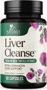 Liver Cleanse Detox & Repair Formula - 20-i-1 Advanced Liver Support Supplement med Silymarin Milk Thistle, Dandelion Root, Artichoke Extract, Turmeric, Choline, & Beetroot - 60 Veggie Kapsler