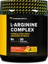 Primaforce L-Arginine Complex pulver (30 Serveringer per flaske | Peach Mango) Kraftig Proteinbygging supplement for maksimal gevinster