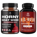 Bundle of Horny Goat Weed Extract Complex og energiserende Nitric Oxid Supplement for menn - med Tribulus så Palmetto L Arginine og Tongkat Ali Extract - Nitric Oxid piller for menn med beet Root