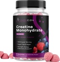 Sukker Free Kreatin Monohydrat Gummies - Vegansk Kreatin Gummies for kvinner og menn med 3000 mg per 3 Kreatin Chews støtter energi & gjenoppretting - Glutenfri & ikke-GMO - Wild Berry Flavor 90ct