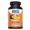 Zand Immunity Super C+ with Elderberry, All Day Immune Support, 1000mg PureWay-C Vitamin C Plus Zinc & Vitamin D-3, Enhanced Absorption, 60 Tablets, 30 Servings