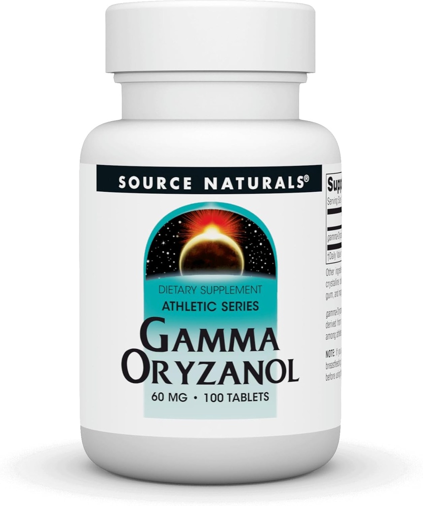 Kilde Naturals Gamma Oryzanol 60 mg - Athletic Series Diett Supplement - 100 tabletter