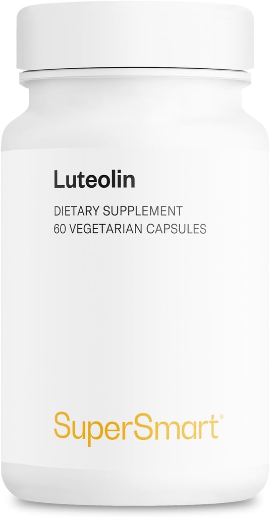 Supersmart - Luteolin 100mg per dag (80% Flavonoid) - Brain, minne og nervesystem støtte Supplement | Ikke-GMO & Glutenfri - 60 vegetariske kapsler