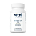 Vitale næringsstoffer Melatonin 3mg Vegansk | Lav-Dose Melatonin | søvntilskudd for å støtte kroppens naturlige søvnsyklus* | Gluten, Dairy, Soya Gratis | 60 kapsler