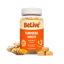 BeLive Turmeric Curcumin med Black Pepper & Ginger - 500 mg Turmeric og Ginger Supplement for immun støtte, sunn hud og mobilitet - Tropical Flavor ® 60 Count