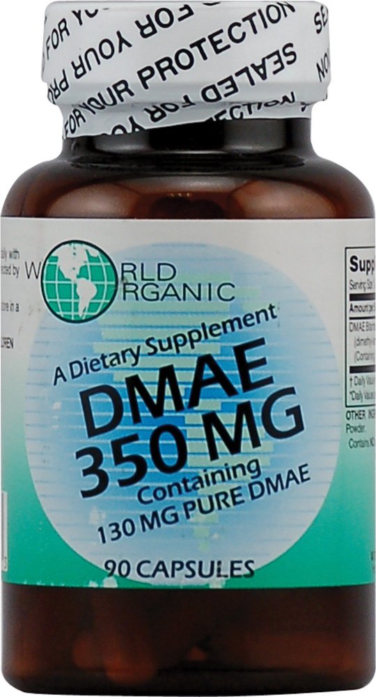 Verdens økologiske DMAE - 350 mg - 90 kapsler
