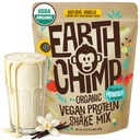 EarthChimp organisk vegansk proteinpulver - med probiotika - ikke GMO, Dairy Free, Non Whey, Plant Basert Protein pulver for kvinner og menn, Glutenfri - 52 Serveringer 64 Oz (Vanilla)