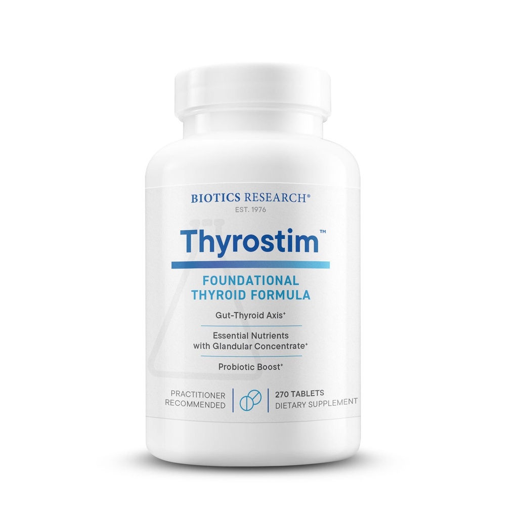 Biotisk forskning ThyrostimTM– Endokrine og tyroid støtte for kvinner og menn–Supplement Balance Thyroid hormoner, støtter Thyroid Gland, Økt metabolisme, Aid Digestion & Nervesystem–270 Tabletter