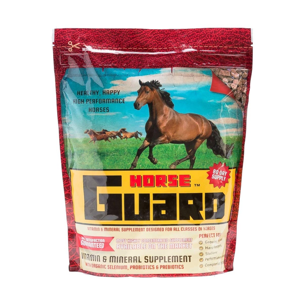 Hestevakt 10 lb, Equine vitamin Mineral Supplement med organisk selen & vitamin E
