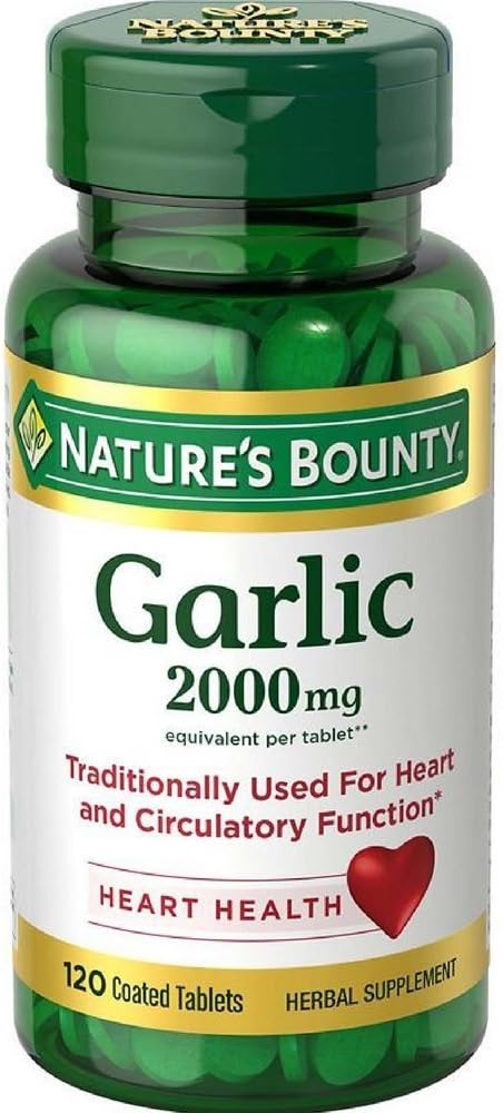Naturens Bounty, (5 emballasje) hvitløk, 2.000 mg, 120 belagte tabletter