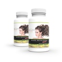 Wellgenix Purvana Max hår, hud, & negler vitamin kapsler, dobbel styrke Biotin 5000MCG, Fo-Ti Root, VIT A & B, Folinsyre (2 pakke)