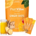 Alt om Juicing Ginger Shots med Pineapple & Turmeric - Superfood Juice pulver - Immunitet, Digestion & Energi Støtte - 15 wellness Stick Packs - PuriVibe