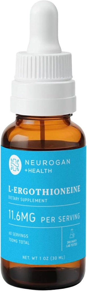 Neurogan L-Ergothioneine flytende Supplement - 700 MG 60 Servering (1 OZ) - Antioksidant støtte, sunn aldring og brain brensel * - Laget i USA