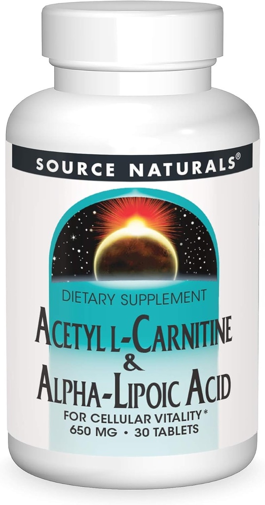 Kilde Naturals Acetyl L-karnitin & Alfa-Lipoic Acid 650mg - 30 tabletter
