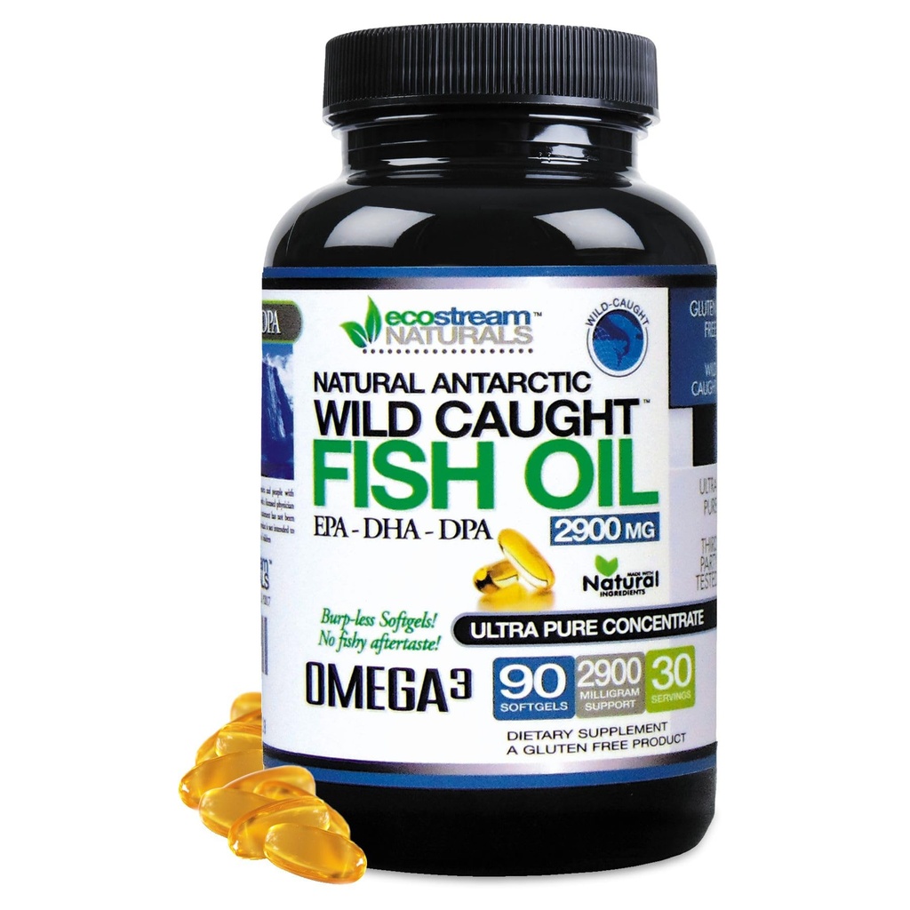 Wild Fanget Omega 3 Fish Oil DPA-EPA-DHA Supplement 2.900 Milligram - nå med enda mer DPA-EPA-DHA