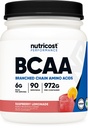 Nutricost BCAA pulver 2:1:1 (Raspberry Lemonade, 90 serveringer)