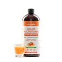NatureWise flytende multivitamin hårvekst for kvinner og menn + Tocogaia® for hårvekst og hud elastisitetsstøtte + Biotin, vitamin D, E, B - sukkerfri multivitamin, Vegansk - 30 fl oz[30 Services]
