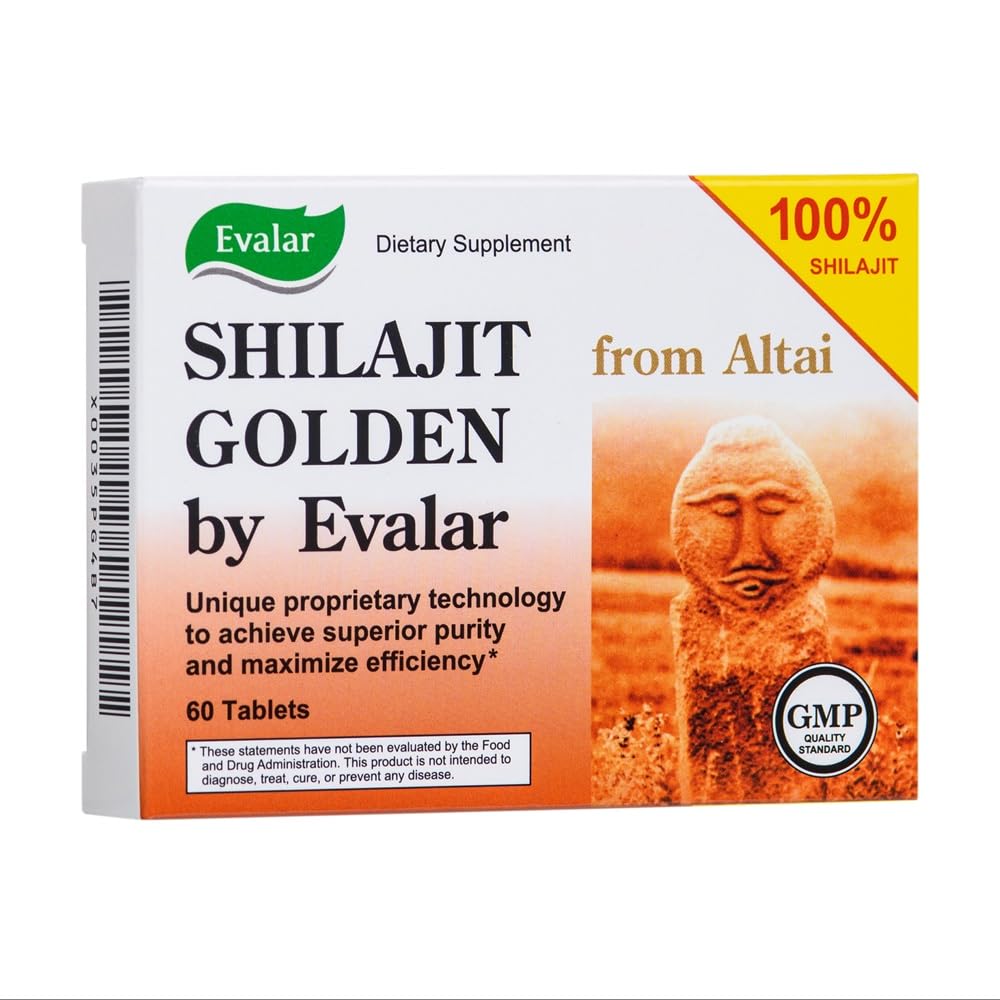 Shilajit Golden av Evalar Sibir Altai 60 Tabs