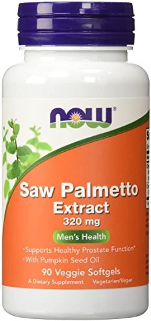 Nå Mat så Palmetto Extract 320 mg - 90 Softgels (pakke på 2) - 180 Total Softgels