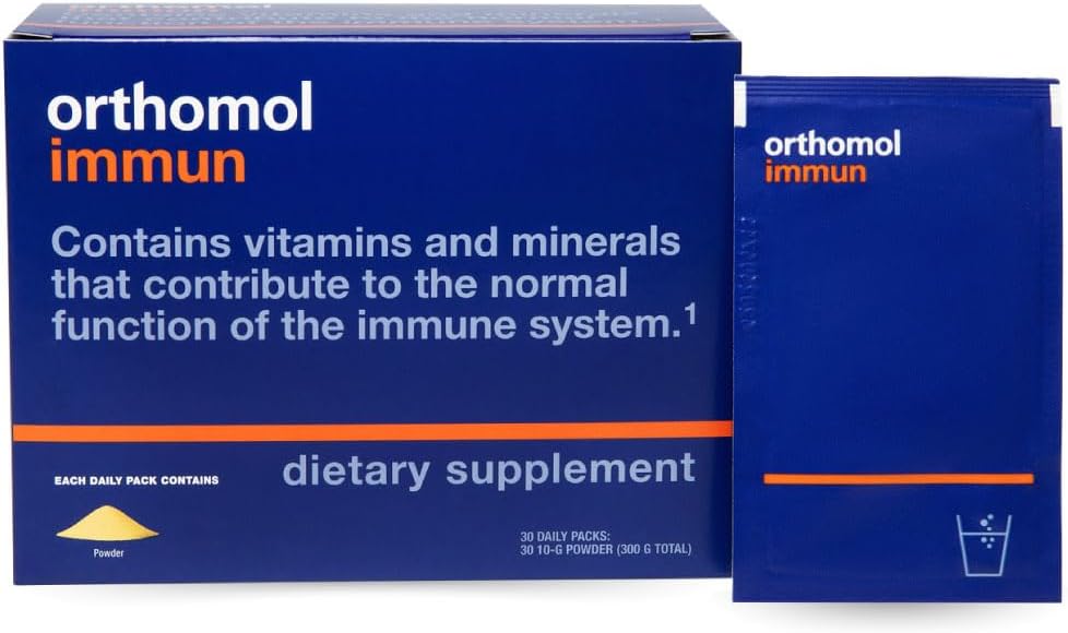 Orthomol immun støtte supplement, 30-dagers forsyning, vitaminer A, B, C, D, E, Sink, Iodine