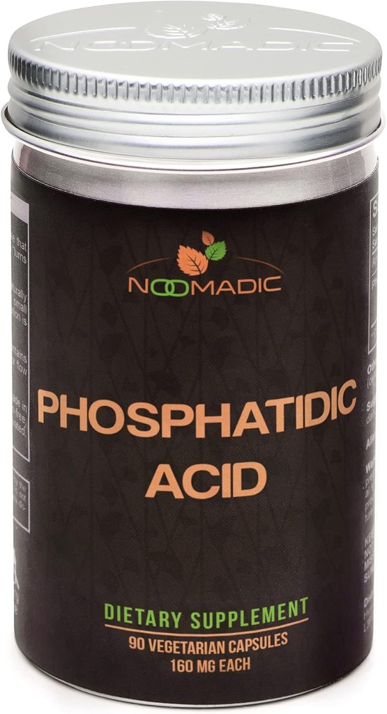 Fosfatidsyre (PA), 90 Kapsler |1 160mg Hver, standardisert til 50% Fosfatidsyre