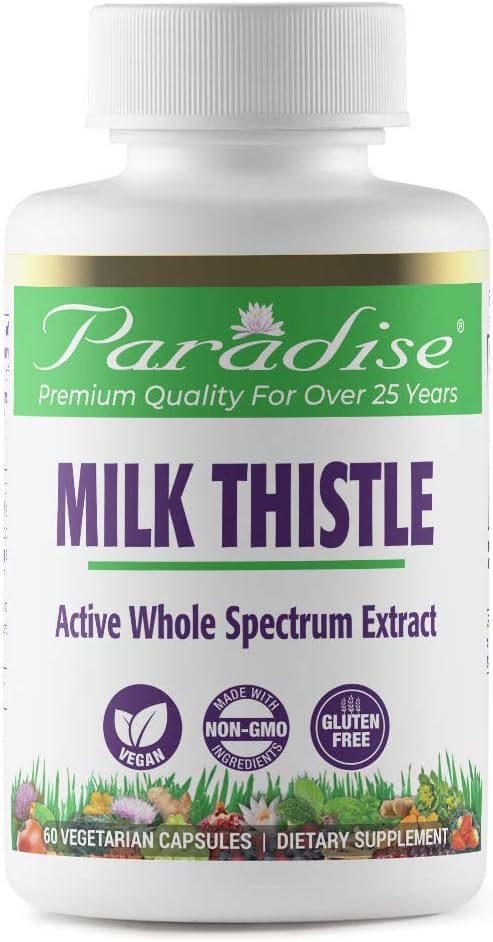Paradise urter Melk Thistle 75:1 80% Vegetariske kapsler, 60 greve