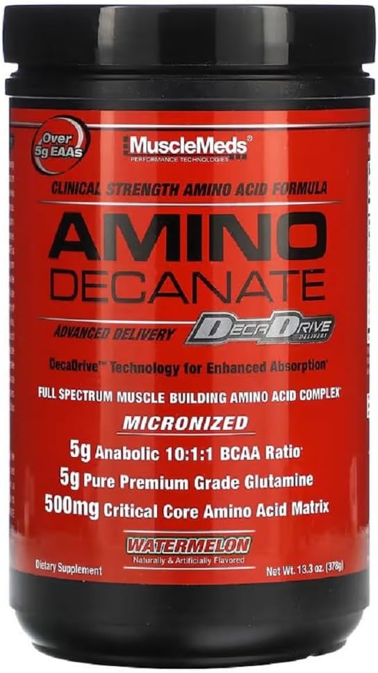 Muskelmedier amino dekanat, vannmelon, 13,3 Oz