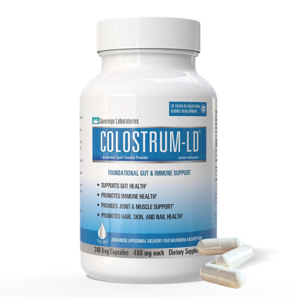 Colossrum-LD Kapsler Kolostrum med Liposomal Levering - høy absorpsjon - 240 Kapsler